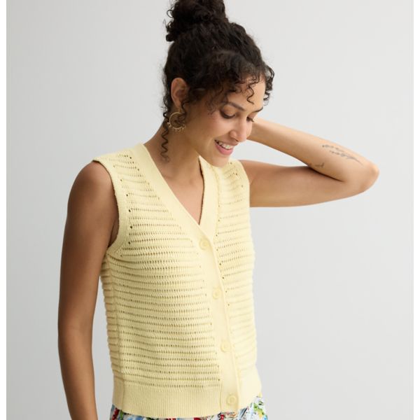 Женский жилет-свитер с пуговицами спереди Sonoma Goods For Life, цвет lemon mist
Женский жилет-свитер с пуговицами спереди Sonoma Goods For Life, цвет lemon mist