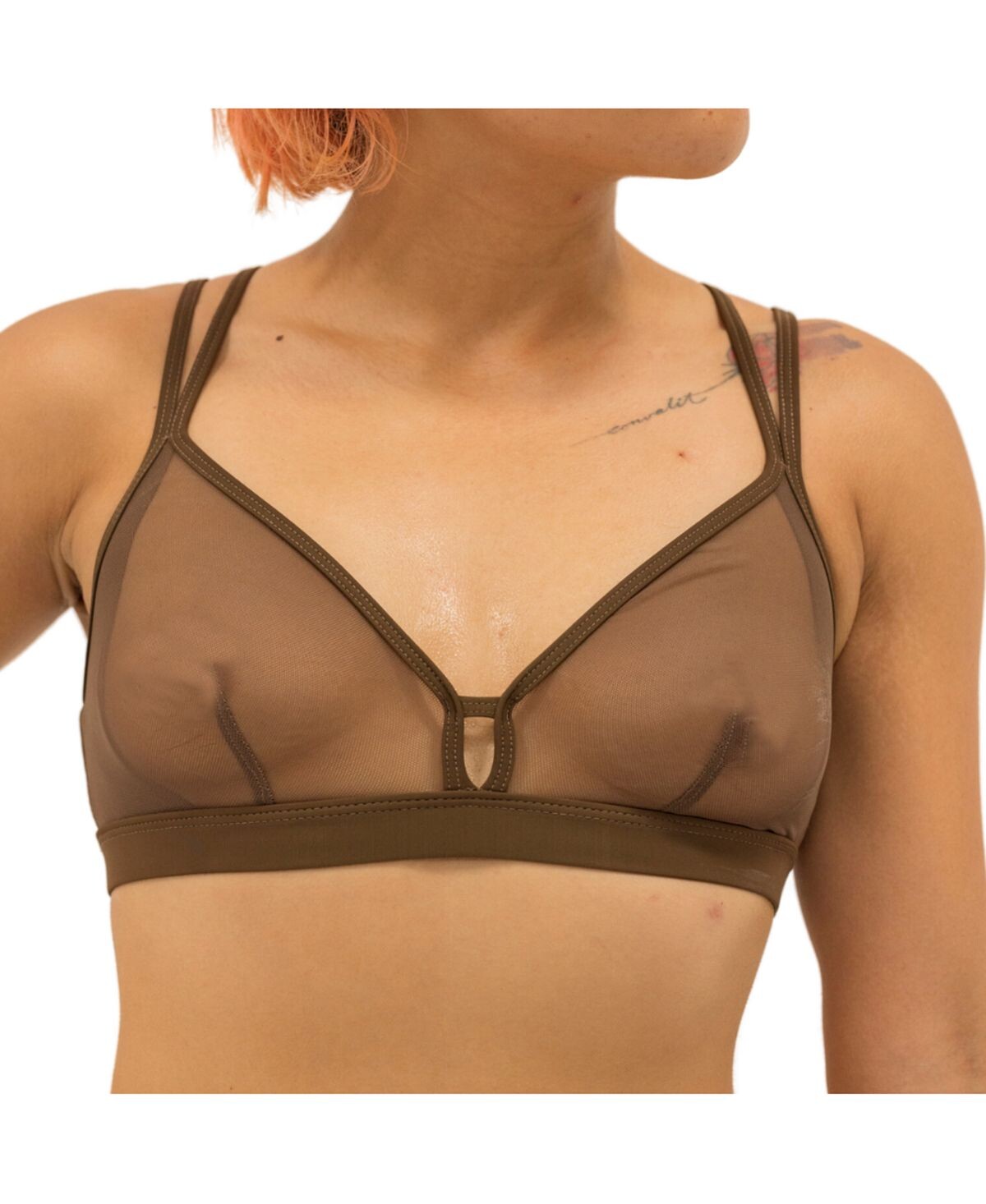 Бюстгальтер-борцовка из сетки телесного оттенка Naked Rebellion
Бюстгальтер-борцовка из сетки телесного оттенка Naked Rebellion