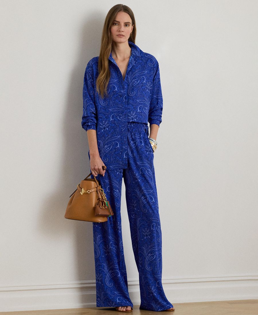 Женские брюки с широкими штанинами Lauren Ralph Lauren, Blue Multi
Женские брюки с широкими штанинами Lauren Ralph Lauren, Blue Multi