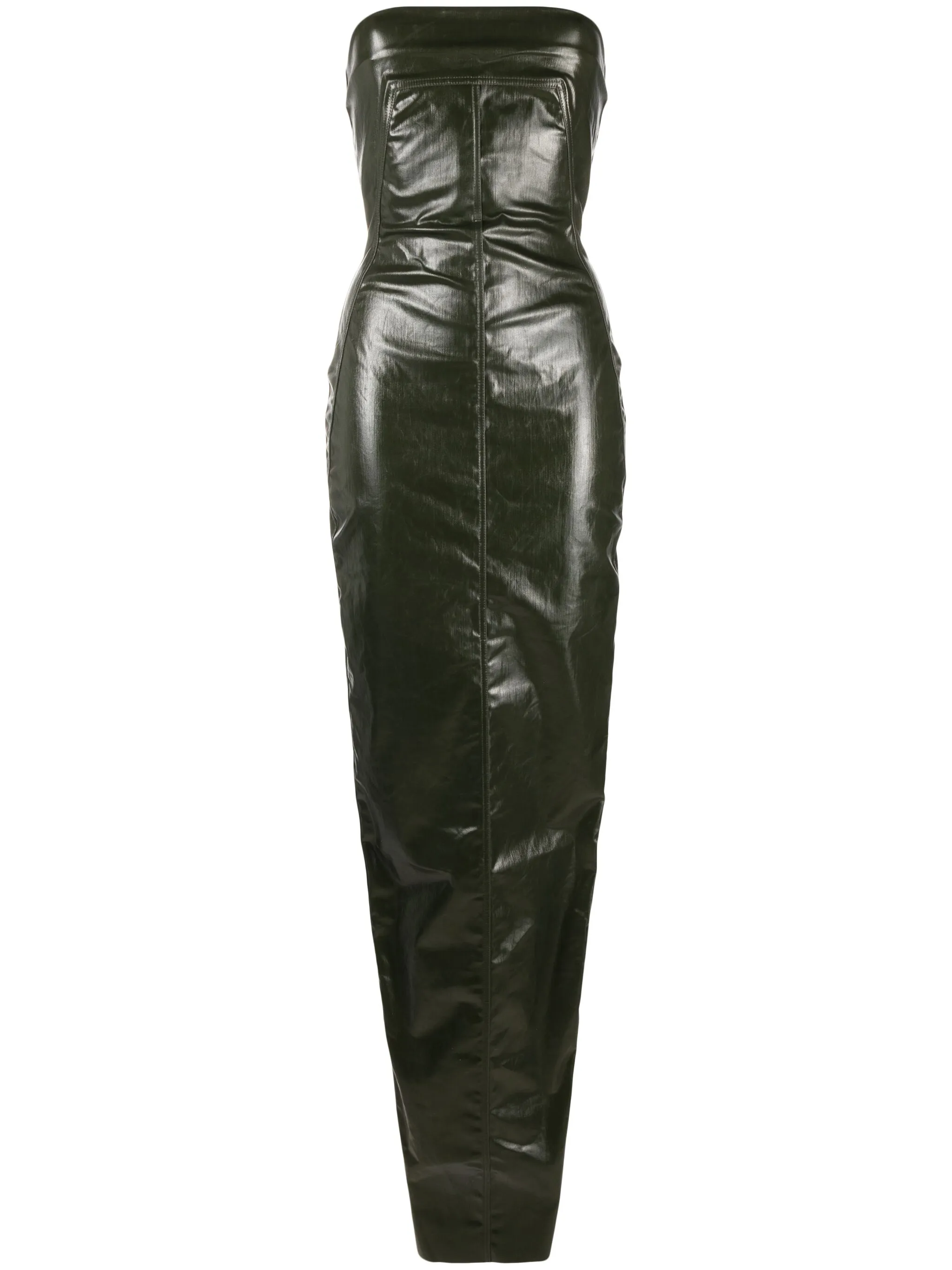 Платье с бюстье и сборками Rick Owens, зеленый
Платье с бюстье и сборками Rick Owens, зеленый