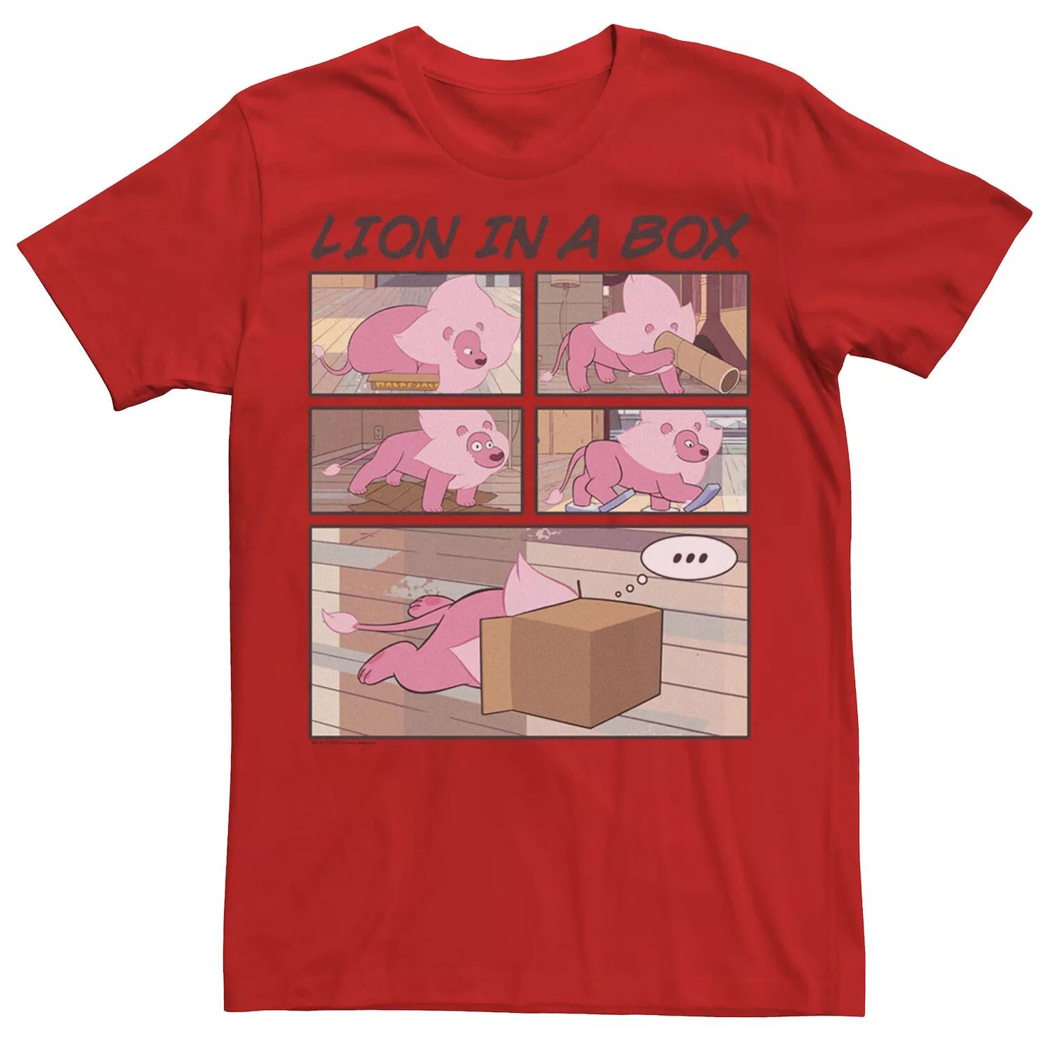 Мужская футболка Cartoon Network Steven Universe Lion In A Box с комиксами Licensed Character, красный
Мужская футболка Cartoon Network Steven Universe Lion In A Box с комиксами Licensed Character, красный
