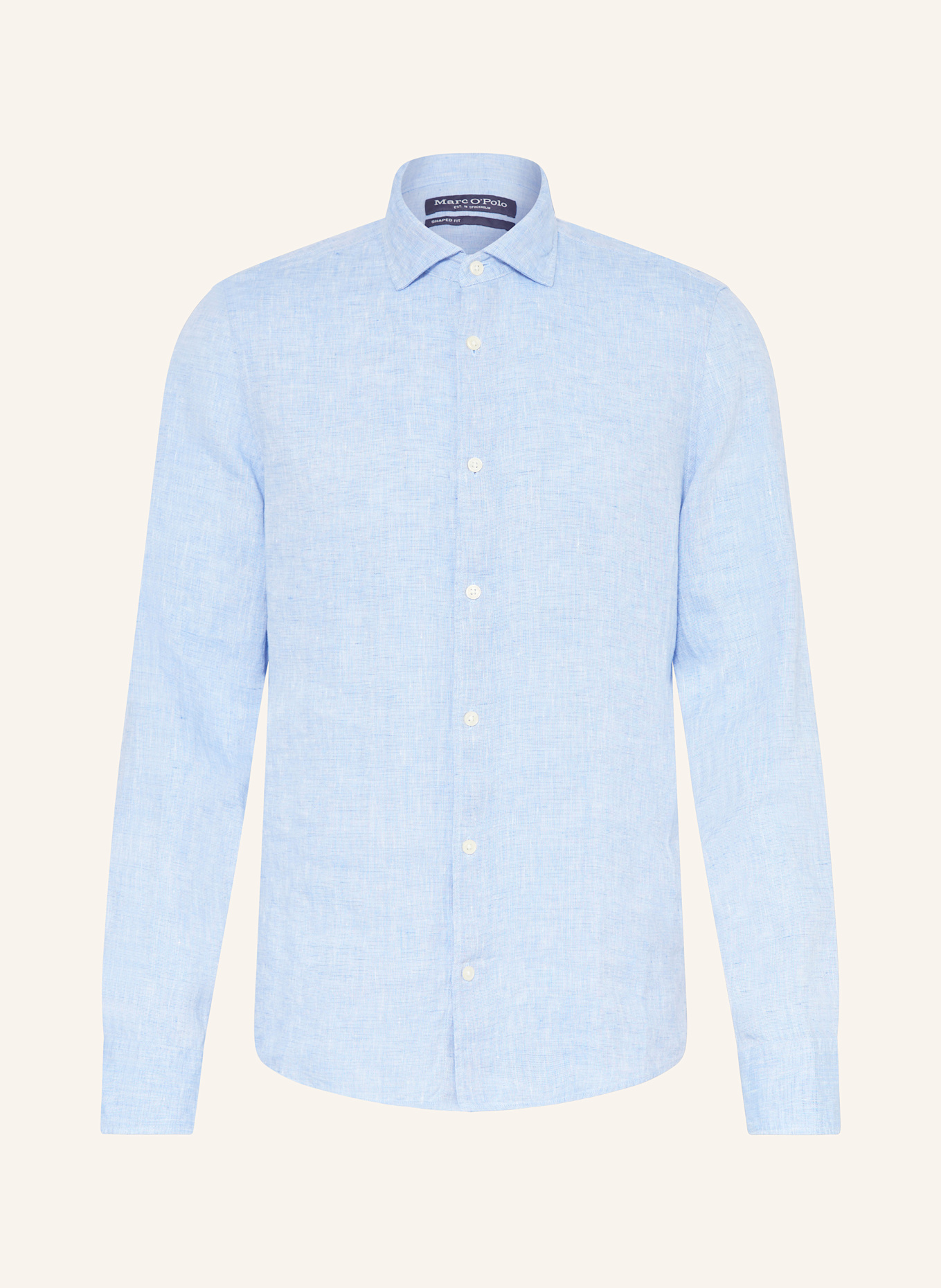 Льняная рубашка по фигуре Marc O'Polo, голубой
Льняная рубашка по фигуре Marc O'Polo, голубой