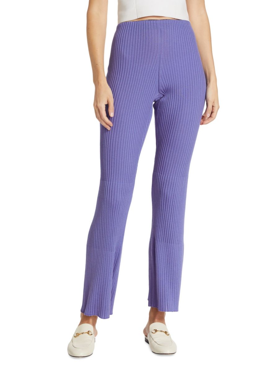 Расклешенные брюки из шерстяной трикотажной ткани в рубчик Wolford, цвет Iris Bloom
Расклешенные брюки из шерстяной трикотажной ткани в рубчик Wolford, цвет Iris Bloom