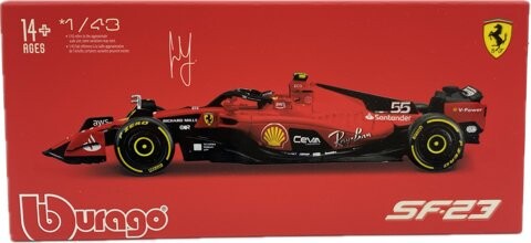 F1 FERRARI F1-SF23 2023 Сайнс ШЛЕМ BBurago 1:43
F1 FERRARI F1-SF23 2023 Сайнс ШЛЕМ BBurago 1:43