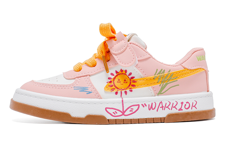 Warrior Lü Dong Collection Антискользящие износостойкие низкие детские скейтбординговые кроссовки, бело-оранжевые
Warrior Lü Dong Collection Антискользящие износостойкие низкие детские скейтбординговые кроссовки, бело-оранжевые