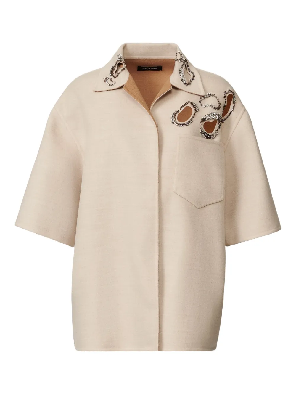 Декорированная куртка-рубашка Fabiana Filippi, нейтральный
Декорированная куртка-рубашка Fabiana Filippi, нейтральный