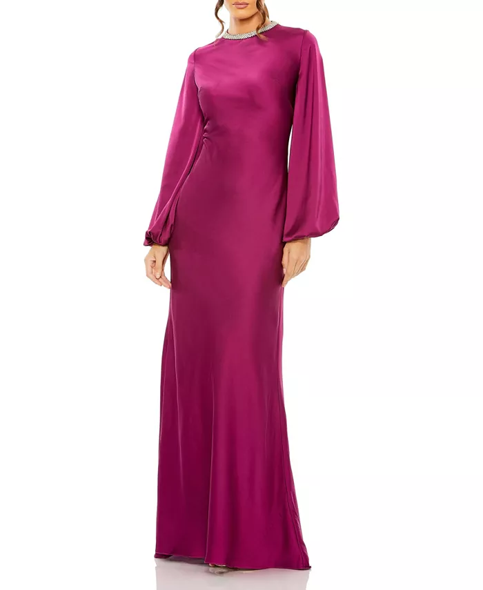 Женское вечернее платье Ieena с длинными блузонными рукавами из сатина Mac Duggal, фиолетовый
Женское вечернее платье Ieena с длинными блузонными рукавами из сатина Mac Duggal, фиолетовый