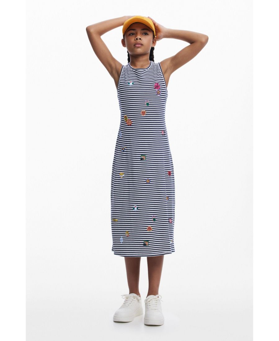 Девочки, вышитое платье с вырезами Desigual, Navy blue
Девочки, вышитое платье с вырезами Desigual, Navy blue