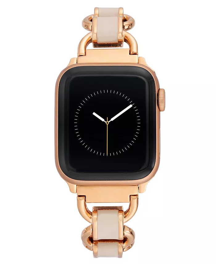 Женский браслет-цепочка из розового золота и эмали blush для Apple Watch 42 мм (только Series 1-3) и 44/45/46/49 мм (Ultra и Ultra 2) Anne Klein
Женский браслет-цепочка из розового золота и эмали blush для Apple Watch 42 мм (только Series 1-3) и 44/45/46/49 мм (Ultra и Ultra 2) Anne Klein