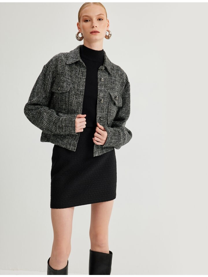 Блейзер KOTON, цвет schwarz gemustert 
Блейзер KOTON, цвет schwarz gemustert