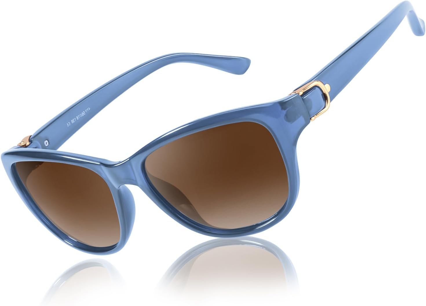 Поляризованные солнцезащитные очки LVIOE для женщин, классические модные солнцезащитные очки с антибликовым покрытием и защитой от УФ-излучения 99,99%, A16 Clear Blue Frame/Gradient Brown Polarized Lenses
Поляризованные солнцезащитные очки LVIOE для женщин, классические модные солнцезащитные очки с антибликовым покрытием и защитой от УФ-излучения 99,99%, A16 Clear Blue Frame/Gradient Brown Polarized Lenses