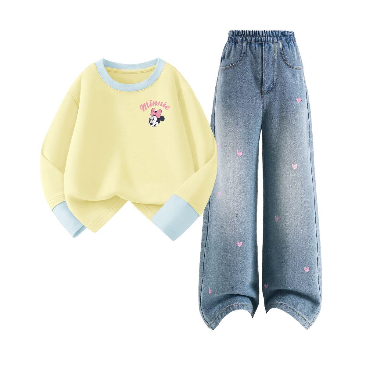 Детская повседневная спортивная одежда Disney, светло-желтый
Детская повседневная спортивная одежда Disney, светло-желтый