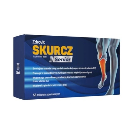 Средство от судорог в мышцах у пожилых людей - 56 таблеток с натуральной формулой Zdrovit
Средство от судорог в мышцах у пожилых людей - 56 таблеток с натуральной формулой Zdrovit