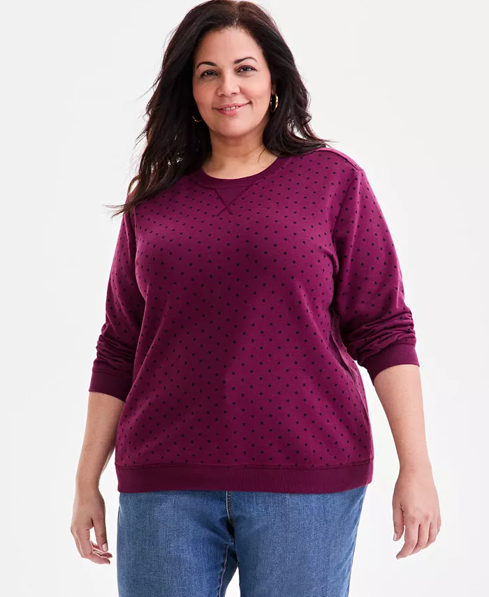 Флисовый топ с круглым вырезом и длинными рукавами больших размеров Style & Co, красный
Флисовый топ с круглым вырезом и длинными рукавами больших размеров Style & Co, красный