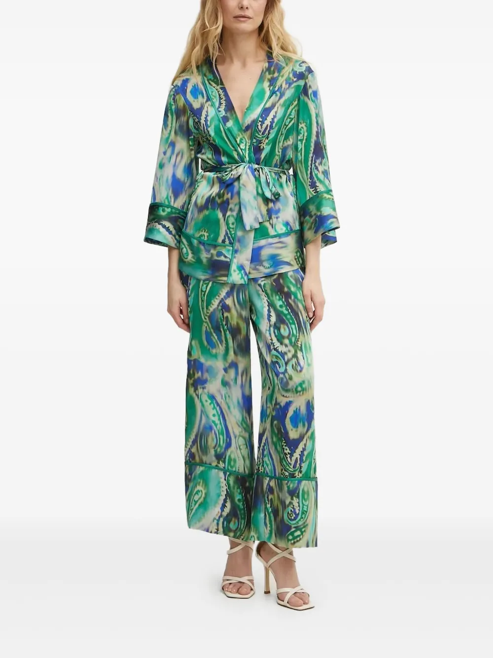 Топ с градиентным принтом и завязками SIMONA CORSELLINI, зеленый
Топ с градиентным принтом и завязками SIMONA CORSELLINI, зеленый