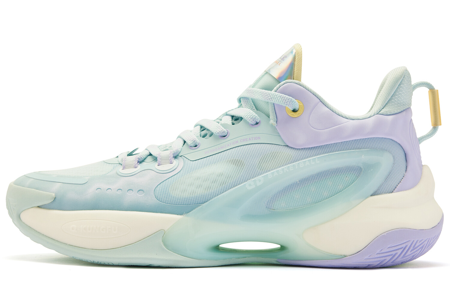 Баскетбольные кроссовки Dawn мужские с низким верхом цвета Powder Blue, Steamy Purple Qiaodan 
Баскетбольные кроссовки Dawn мужские с низким верхом цвета Powder Blue, Steamy Purple Qiaodan