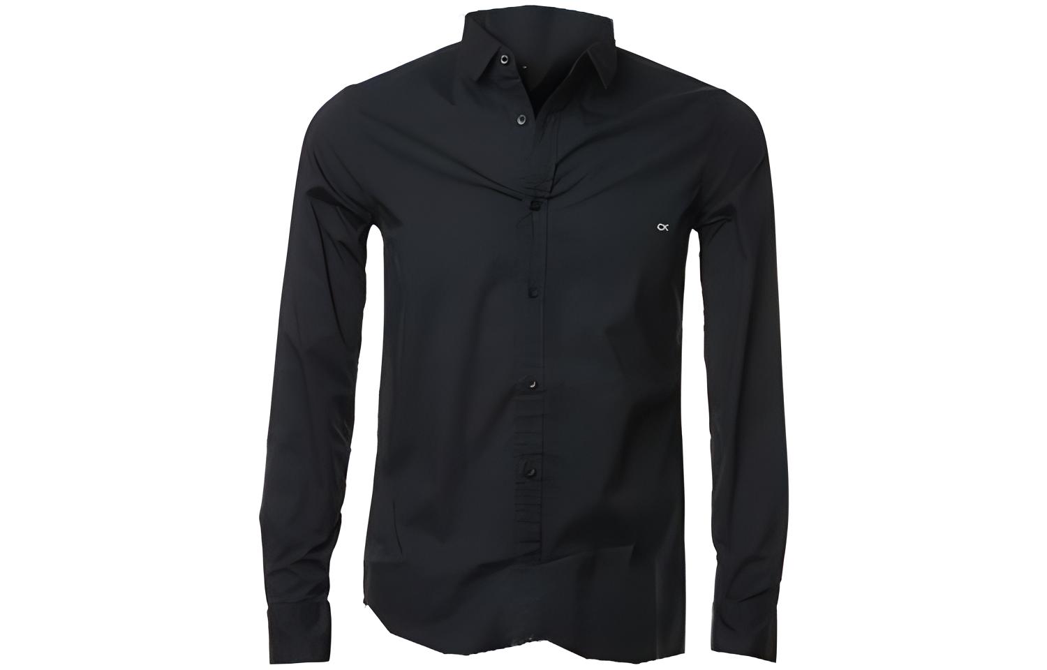 Футболка из хлопкового поплина с вышитым логотипом Calvin Klein, черная
Футболка из хлопкового поплина с вышитым логотипом Calvin Klein, черная