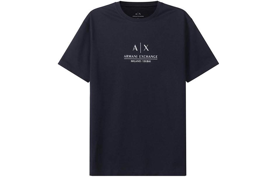 Футболка мужская темно-морская синяя ARMANI EXCHANGE
Футболка мужская темно-морская синяя ARMANI EXCHANGE