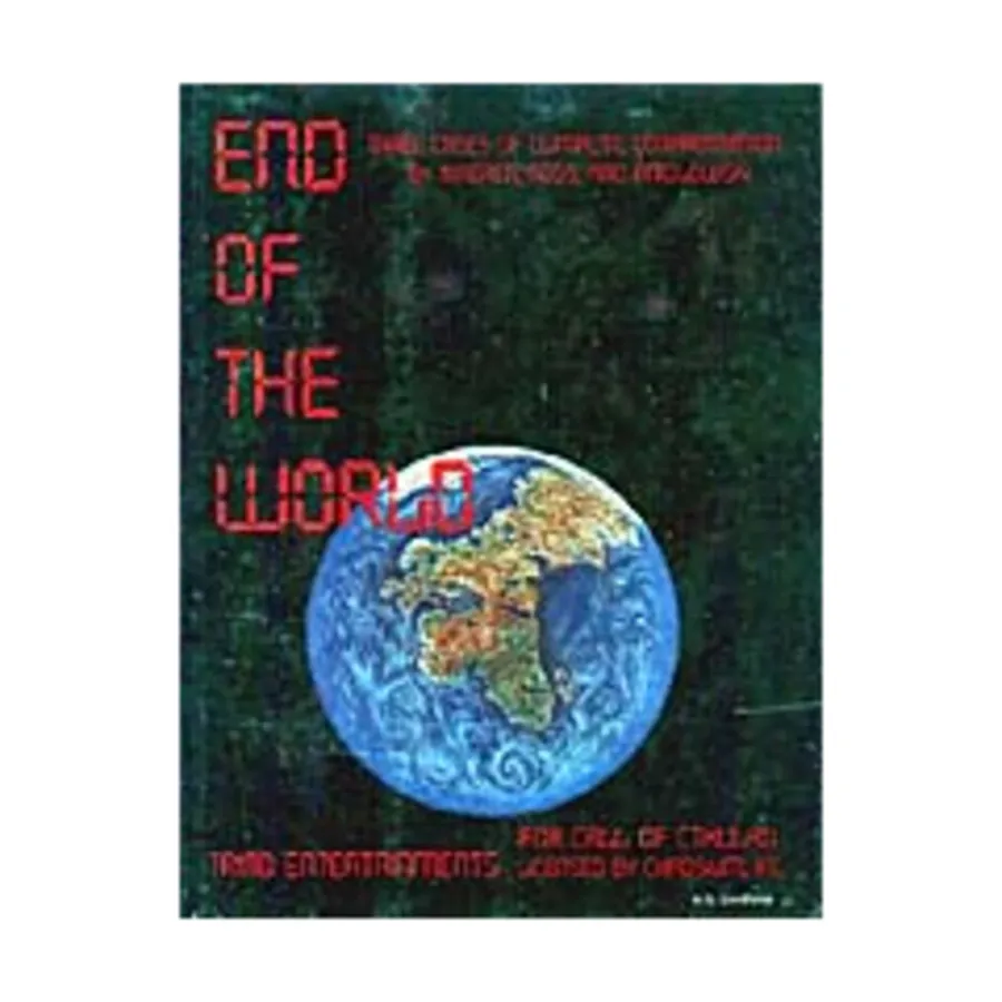 End of the World, Call of Cthulhu - Adventures & Modules (Triad Entertainments), мягкая обложка
End of the World, Call of Cthulhu - Adventures & Modules (Triad Entertainments), мягкая обложка