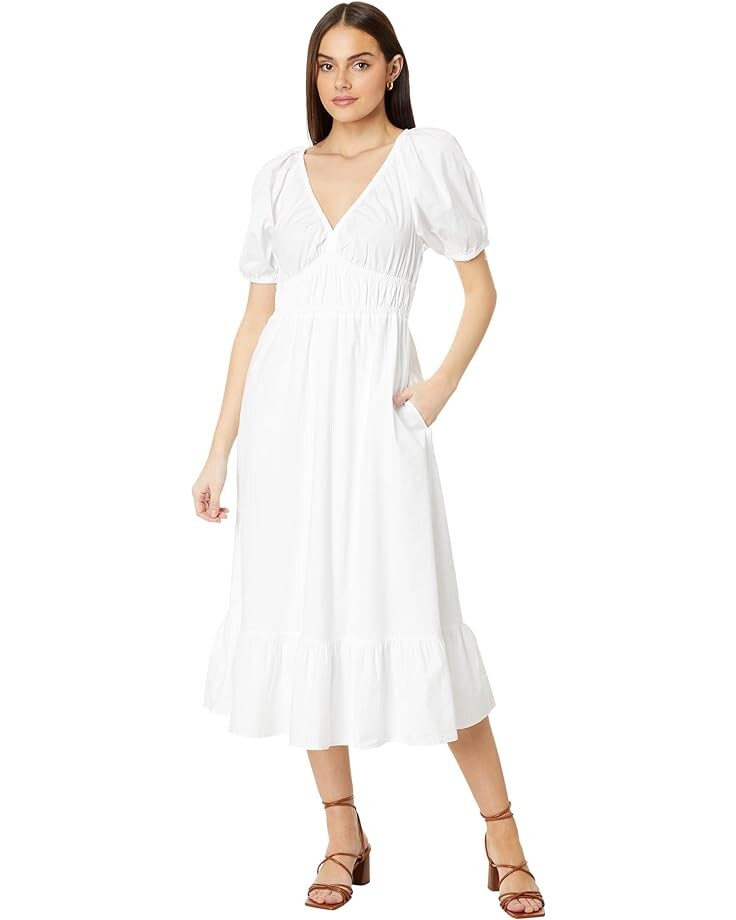 Платье Vineyard Vines Poplin V-Neck Midi, цвет White Cap
Платье Vineyard Vines Poplin V-Neck Midi, цвет White Cap