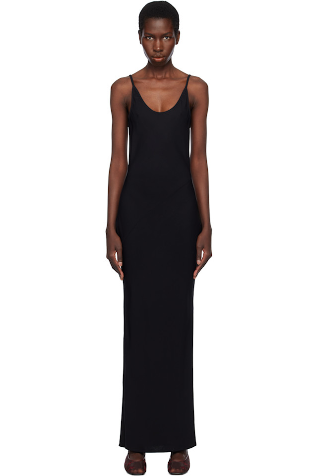 Элементарное платье-макси с запахом Mala Slip Paris Georgia, черный
Элементарное платье-макси с запахом Mala Slip Paris Georgia, черный