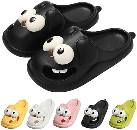 Тапочки Hohny Tongue Kiss, милые забавные 3D-тапочки с большими глазами в виде собачки, забавная мультяшная упаковка, тапочки Eva Head, черный
Тапочки Hohny Tongue Kiss, милые забавные 3D-тапочки с большими глазами в виде собачки, забавная мультяшная упаковка, тапочки Eva Head, черный