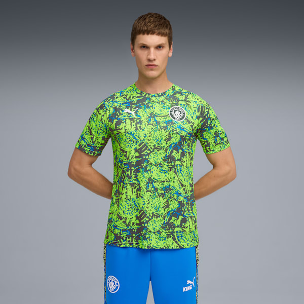 Мужская футбольная разминочная майка Manchester City Puma, зеленый
Мужская футбольная разминочная майка Manchester City Puma, зеленый