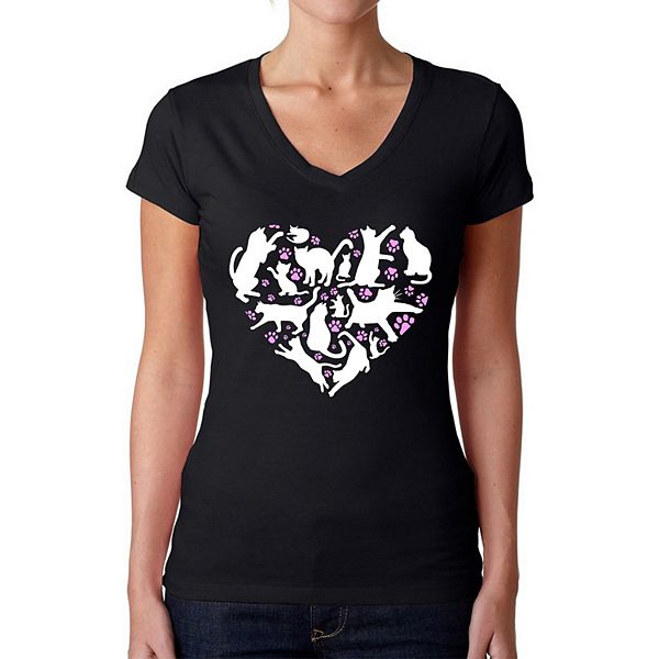 Футболка с V-вырезом Cat heart для женщин La Pop Art
Футболка с V-вырезом Cat heart для женщин La Pop Art
