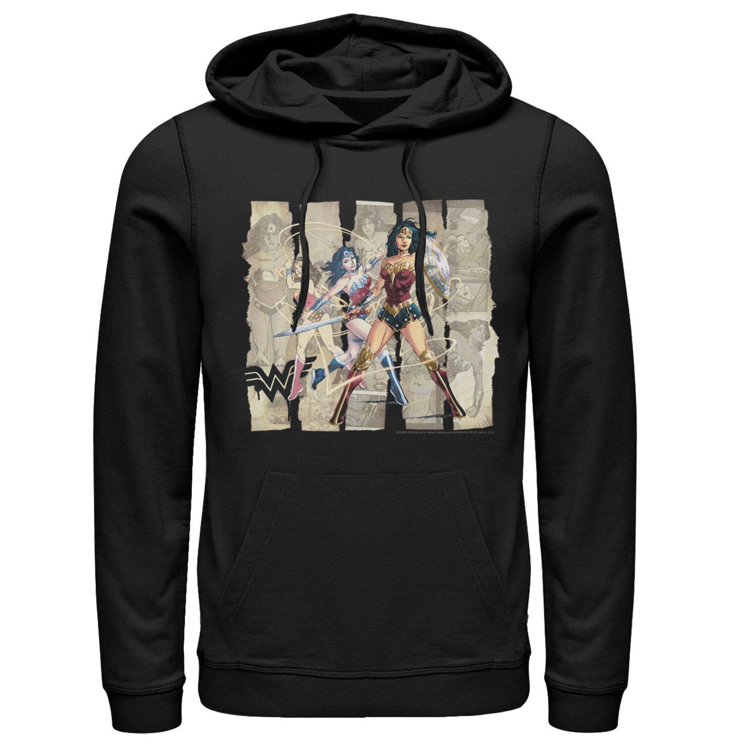 Мужская толстовка с портретом Чудо-женщины в бумажных полосках DC Comics
Мужская толстовка с портретом Чудо-женщины в бумажных полосках DC Comics