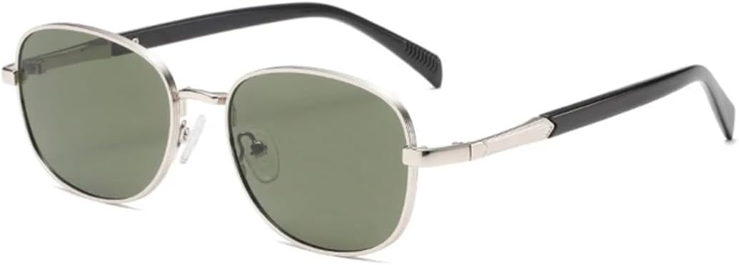 Ретро-солнцезащитные очки в металлической оправе для женщин и мужчин, с прозрачными линзами Ocean, защитой от УФ-излучения UV400, в стиле панк TVTBBVV, Silver Dark Green
Ретро-солнцезащитные очки в металлической оправе для женщин и мужчин, с прозрачными линзами Ocean, защитой от УФ-излучения UV400, в стиле панк TVTBBVV, Silver Dark Green