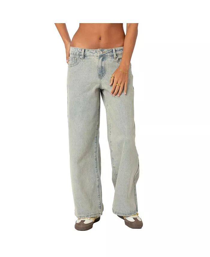 Женские джинсы Magda с низкой талией и эффектом кислотной стирки Edikted, синий
Женские джинсы Magda с низкой талией и эффектом кислотной стирки Edikted, синий