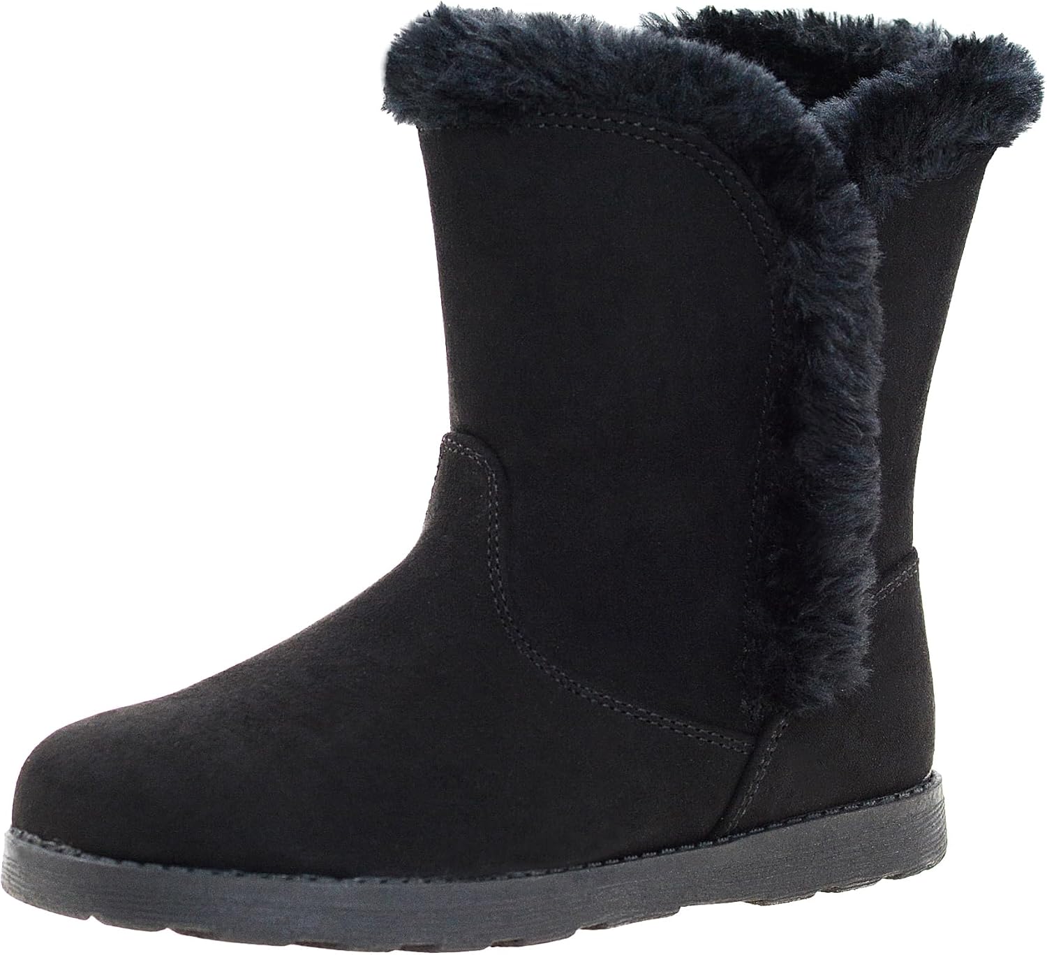 Детские зимние ботинки LseLom для девочек, теплые с искусственным мехом, с нескользящей подошвой, водонепроницаемые, милые и легкие ботильоны для малышей и детей постарше, Black
Детские зимние ботинки LseLom для девочек, теплые с искусственным мехом, с нескользящей подошвой, водонепроницаемые, милые и легкие ботильоны для малышей и детей постарше, Black