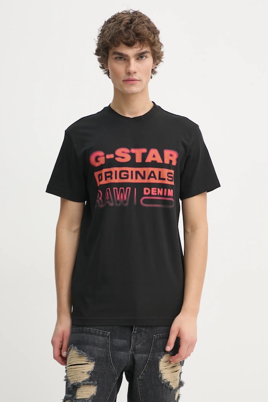 Хлопковая футболка G-Star, черный
Хлопковая футболка G-Star, черный