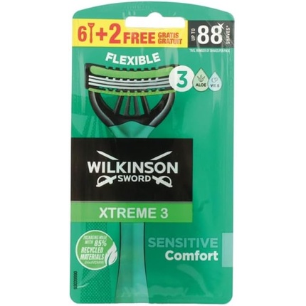 Бритва Wilkinson Extreme3 Sensitive 6+2 - Упаковка из 8 штук Wilkinson Sword
Бритва Wilkinson Extreme3 Sensitive 6+2 - Упаковка из 8 штук Wilkinson Sword