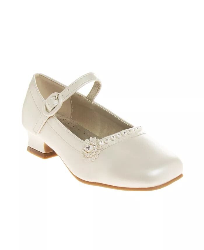 Туфли для маленьких девочек на низком каблуке с цветочным узором Josmo, бежевый
Туфли для маленьких девочек на низком каблуке с цветочным узором Josmo, бежевый