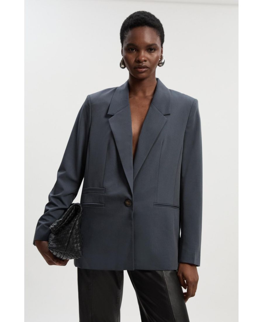 Женский твиловый пиджак оверсайз Karen Millen, Grey
Женский твиловый пиджак оверсайз Karen Millen, Grey