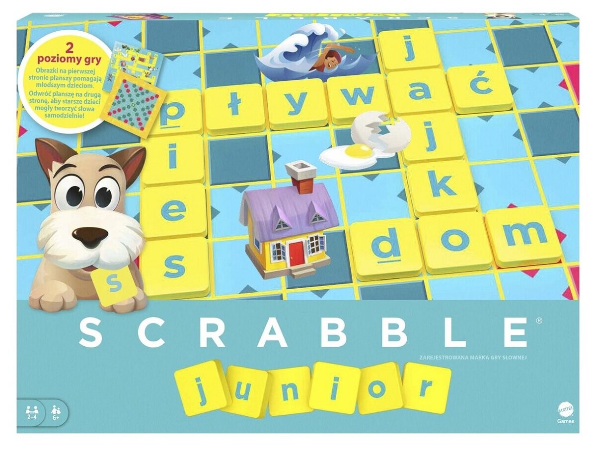 Scrabble Junior, для детей Y9735, игра в слова
Scrabble Junior, для детей Y9735, игра в слова