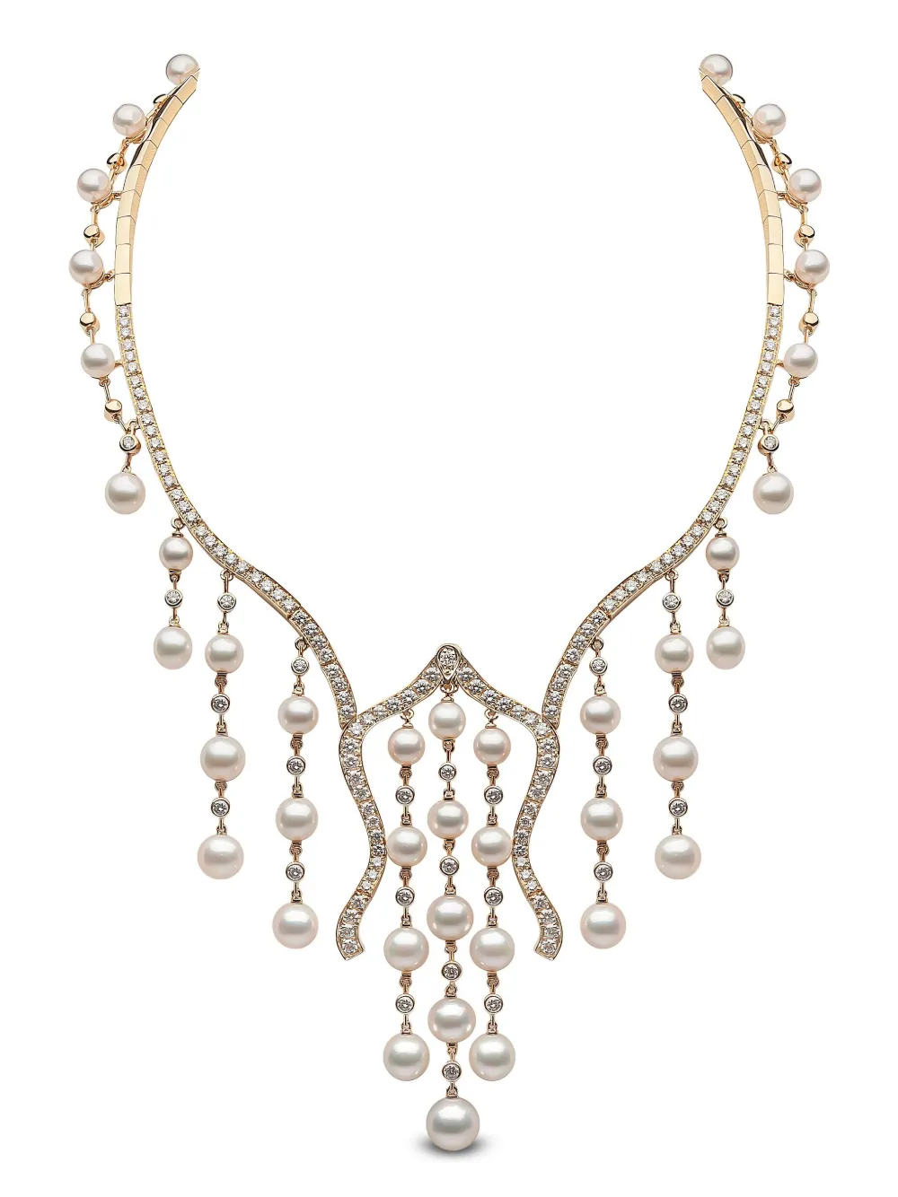 Колье из 18-каратного желтого золота с жемчугом Акойя и бриллиантами Yoko London, золотой
Колье из 18-каратного желтого золота с жемчугом Акойя и бриллиантами Yoko London, золотой