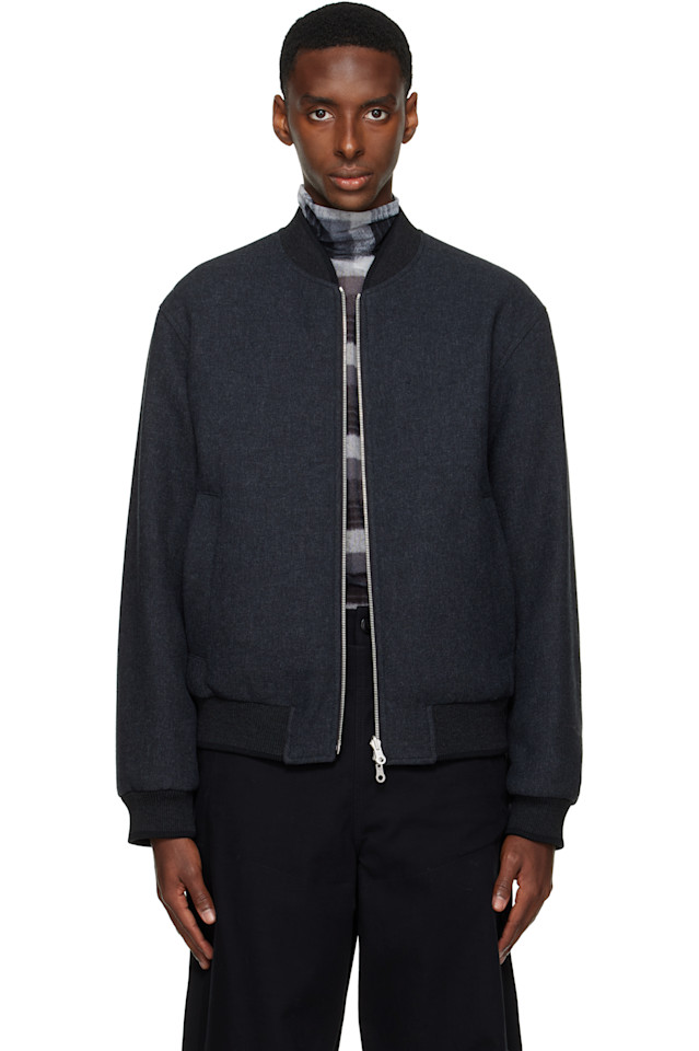 Dries Van Noten Серая двусторонняя куртка-бомбер
Dries Van Noten Серая двусторонняя куртка-бомбер