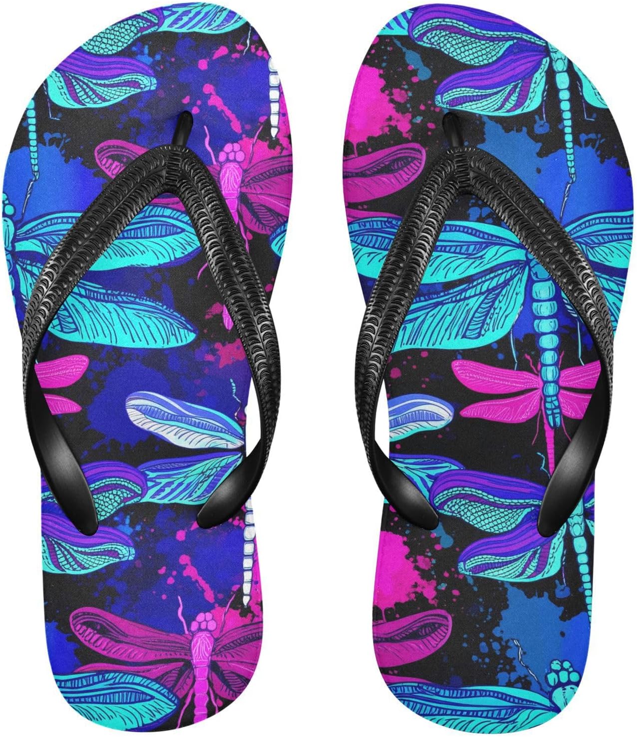 Женские и мужские шлепанцы Dragonfly Splatter черные, пляжные, для душа, резиновые, с противоскользящей подошвой, летние тапочки для ходьбы Sinestour
Женские и мужские шлепанцы Dragonfly Splatter черные, пляжные, для душа, резиновые, с противоскользящей подошвой, летние тапочки для ходьбы Sinestour