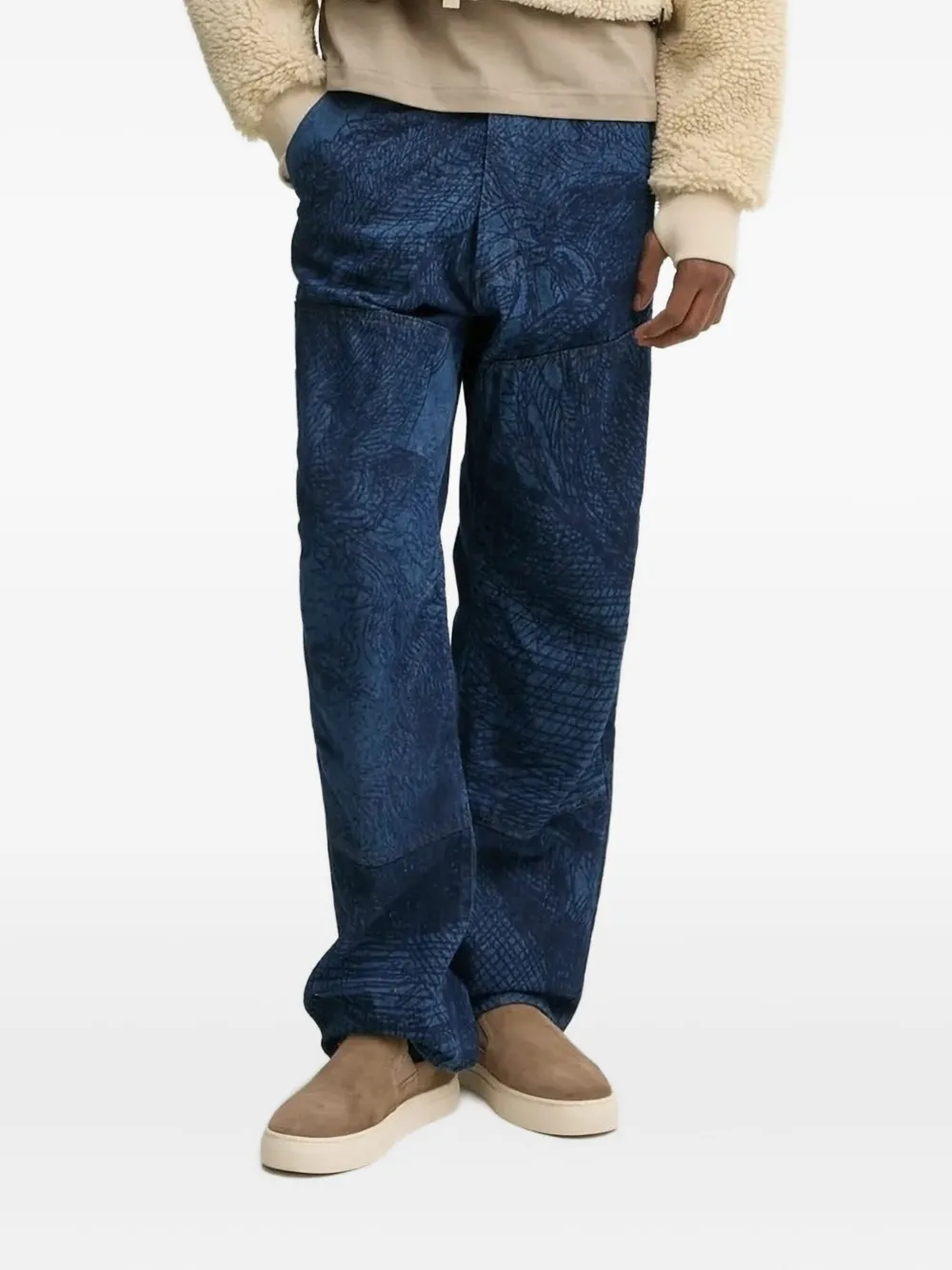 Джинсы прямого кроя из денима с узором G-Star RAW, нейтральный
Джинсы прямого кроя из денима с узором G-Star RAW, нейтральный