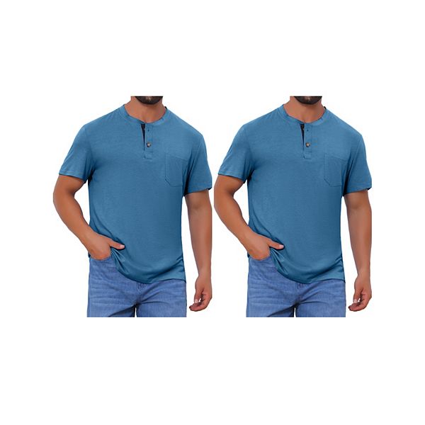 2 упаковки мужских футболок хенли с коротким рукавом Inspire Chic, Dark Blue
2 упаковки мужских футболок хенли с коротким рукавом Inspire Chic, Dark Blue