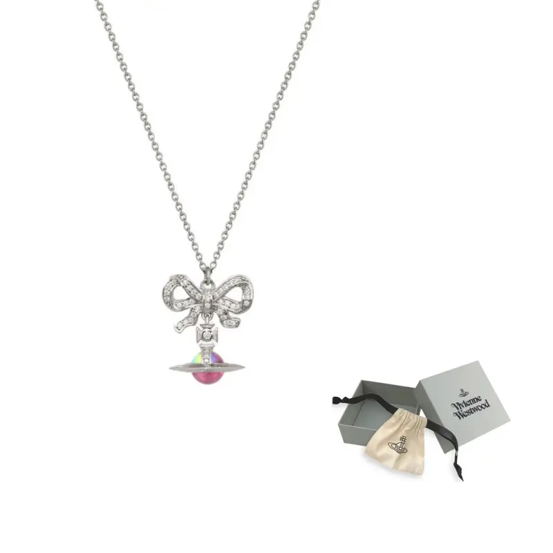 Vivienne Westwood Переработанное серебряное ожерелье Women's Silver/Pink
Vivienne Westwood Переработанное серебряное ожерелье Women's Silver/Pink