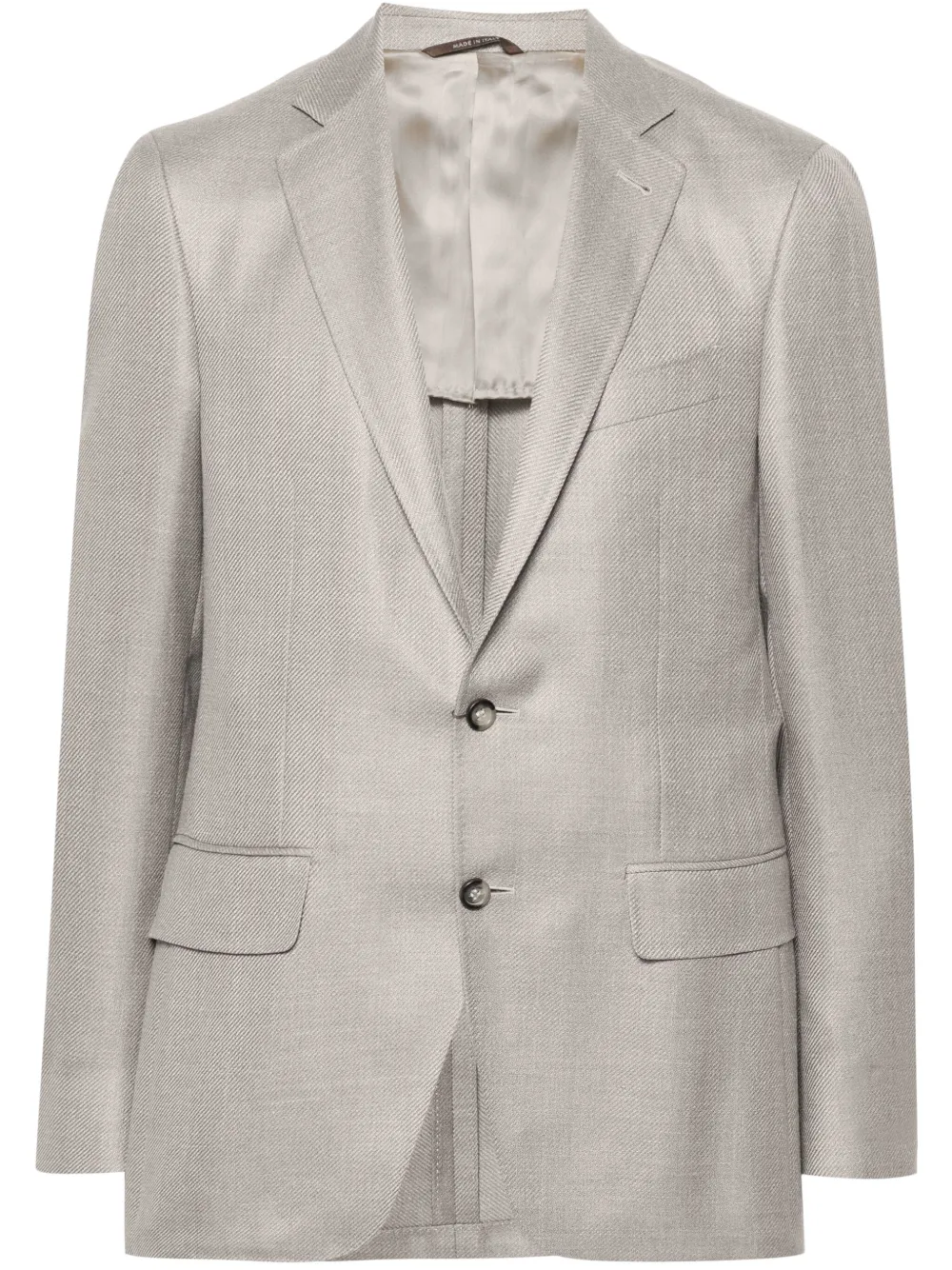 Однобортный пиджак Kei Canali, нейтральный
Однобортный пиджак Kei Canali, нейтральный