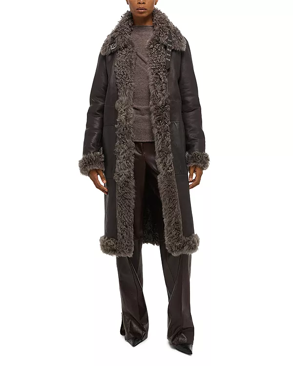 Двусторонняя куртка из овчины Helmut Lang, серый
Двусторонняя куртка из овчины Helmut Lang, серый