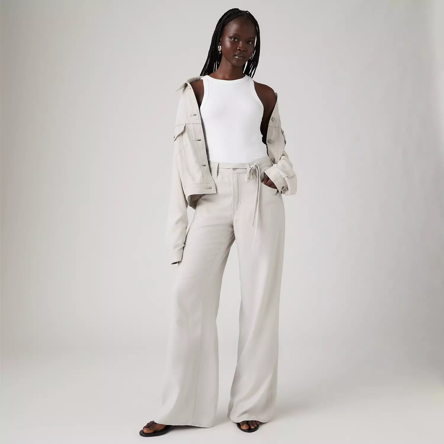 XL Мешковатые прямые женские брюки из льняной смеси Levi's, цвет Crystal Gray - Grey
XL Мешковатые прямые женские брюки из льняной смеси Levi's, цвет Crystal Gray - Grey