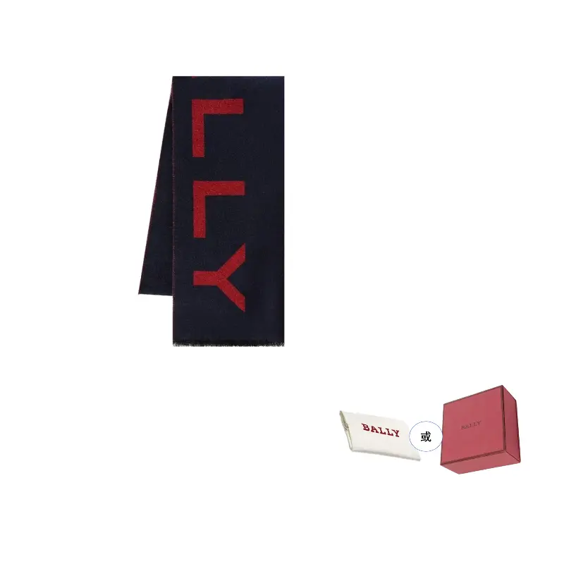 BALLY Шарф с интарсией, Dark Blue
BALLY Шарф с интарсией, Dark Blue