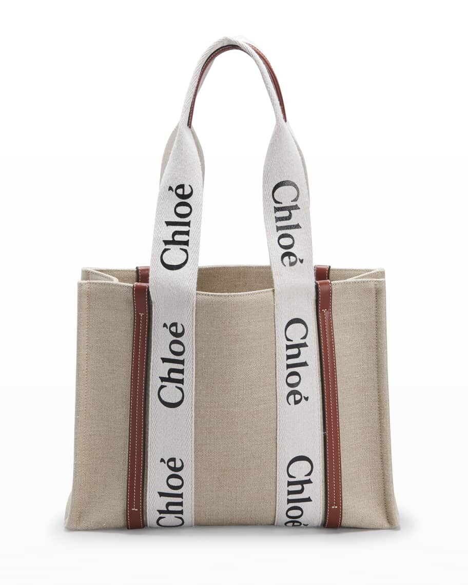 Сумка-тоут Woody среднего размера из льняной кожи Chloe
Сумка-тоут Woody среднего размера из льняной кожи Chloe