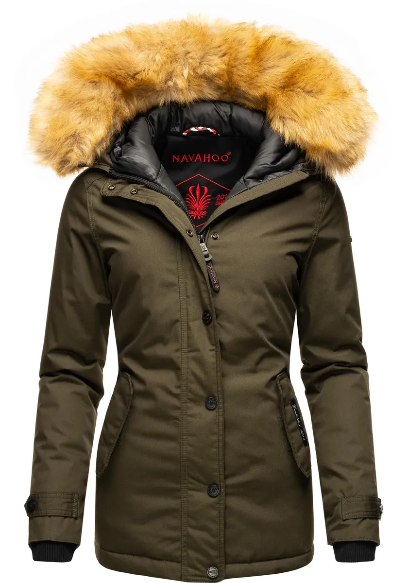 Зимняя куртка Navahoo "Лаура" с капюшоном, элегантная парка с капюшоном из искусственного меха, зеленый
Зимняя куртка Navahoo "Лаура" с капюшоном, элегантная парка с капюшоном из искусственного меха, зеленый