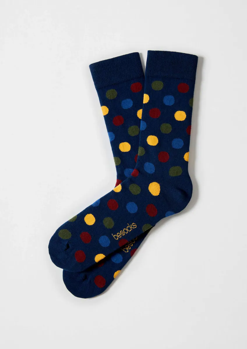 Унисекс темно-синие высокие носки из органического хлопка Besocks, темно-синий
Унисекс темно-синие высокие носки из органического хлопка Besocks, темно-синий